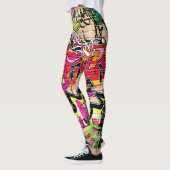 Graffitimuur, stadskunst leggings (Links)