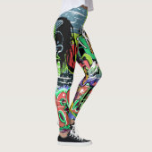 Graffitimuur: Urban Hip Hop Leggings (Rechts)