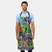 Graffitimuur: Urban Hip Hop Schort (Gedragen)