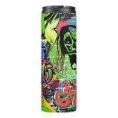 Graffitimuur: Urban Hip Hop Thermosbeker (Achterkant)