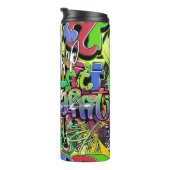 Graffitimuur: Urban Hip Hop Thermosbeker (Geroteerd rechts)
