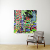 Graffitimuur: Urban Hip Hop Wandkleed (In Situ (horizontaal))