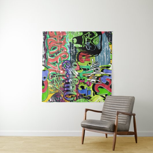 Graffitimuur: Urban Hip Hop Wandkleed (In Situ (horizontaal))