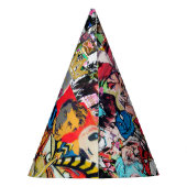 Graffitimuurcollage Feesthoedjes (Achterkant)