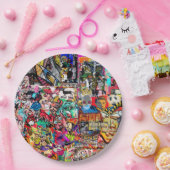 Graffitimuurcollage Papieren Bordje (Feest)
