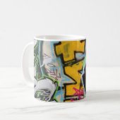 Graffitis koffiebeker koffiemok (Voorkant links)