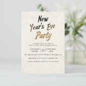 Graffitistijl Beige oudejaarsfeest Kaart (Staand voorkant)