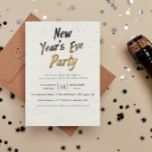 Graffitistijl Beige oudejaarsfeest Kaart