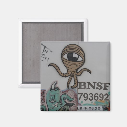 Graffitti Aliens Magneet (Voorkant / Achterkant)