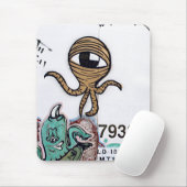 Graffitti Aliens Muismat (Met muis)