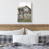Graffitti Barn in Iowa Canvas Afdruk (Insitu (Slaapkamer))