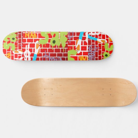 Graffitti spray Skateboard (Horizontaal)