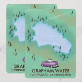 Grafham Water Huntingdon Cambridgeshire Map (Voorkant / Achterkant)