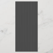 Grafheuvelgeloften Zwart & Grijs Gotisch Trouwmenu Menu (Achterkant)