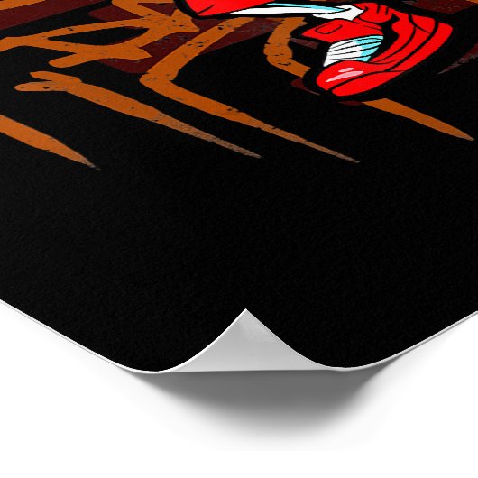 Grafi Art Spray Paint Urban Hip Music Lover Poster (Hoek)