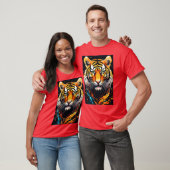 Grafic Tiger T shirt voor mannen (Unisex)
