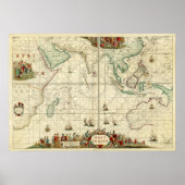 Grafiek 1690 Zee van de Nederlandse East India Com Poster (Voorkant)