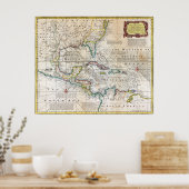 Grafiek 1720 West Indies Poster (Keuken)