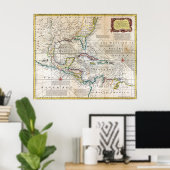 Grafiek 1720 West Indies Poster (Thuiskantoor)