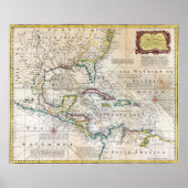 Grafiek 1720 West Indies Poster (Voorkant)