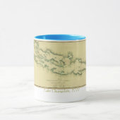 Grafiek 1779 bij het meer van ChamPlain Mok (Midden)