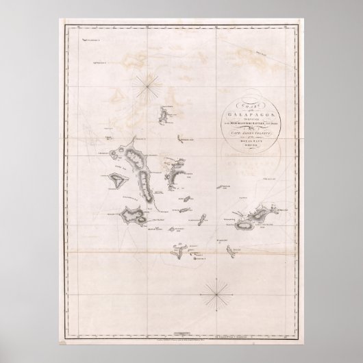 Grafiek 1793 Galapagos Poster (Voorkant)