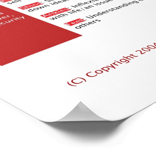 Grafiek 20x28 Chakra: De Roby Chart Poster (Hoek)