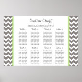 Grafiek 8 Tables Limoen Gray Chevron Poster (Voorkant)
