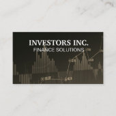 Grafiek aandelenmarkt visitekaartje (Voorkant)