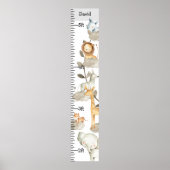 Grafiek Aangepast Oerwoud Safari Dieren Groei Graf Poster (Voorkant)