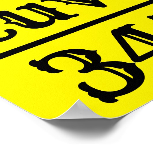 Grafiek Alfabet en Numeriek Poster (Hoek)