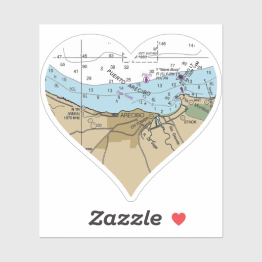 Grafiek Arecibo Puerto Rico Sticker (Vel)