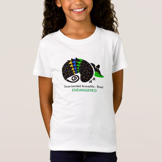 Grafiek - ARMADILLO - Brazilië - Bedreigde dieren T-shirt (Voorkant)