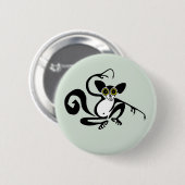 Grafiek AYE-AYE - Primaat - lemur - Wildlife - Ronde Button 5,7 Cm (Voorkant /achterkant)
