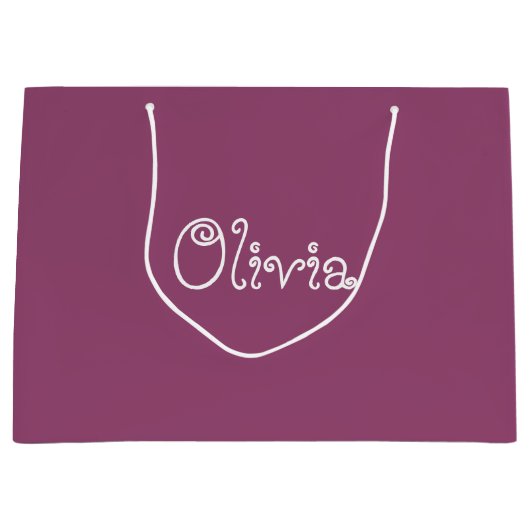 Grafiek Baby shower Gift Bag Groot Cadeauzakje (Voorkant)