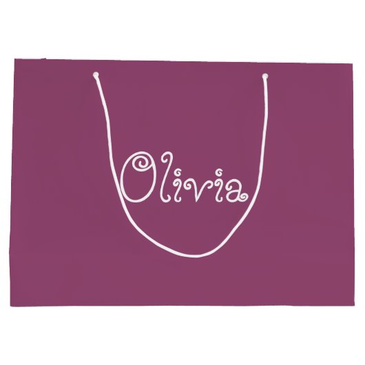 Grafiek Baby shower Gift Bag Groot Cadeauzakje (Achterkant)