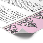 Grafiek Baroque Swirl Silver Poster (Hoek)