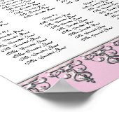 Grafiek Baroque Swirl Silver Poster (Hoek)