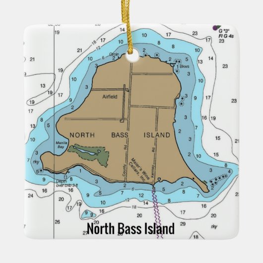 Grafiek bij het meer van het noordpoolgebied keramisch ornament (Voorkant)