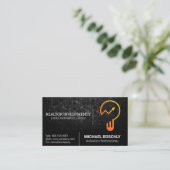 Grafiek Bulb Logo | Financieel Visitekaartje (Staand voorkant)
