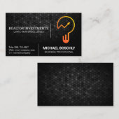 Grafiek Bulb Logo | Financieel Visitekaartje (Voorkant / Achterkant)