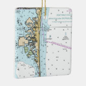 Grafiek Caca Beach FL Keramisch Ornament (Rechts)