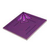 Grafiek Deco Burst Keramische Tegel Tegeltje (Zijkant)