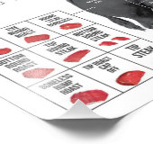 Grafiek deelstukken rundvlees foto afdruk (Hoek)