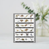 Grafiek Dinosaurs Briefkaart (Staand voorkant)