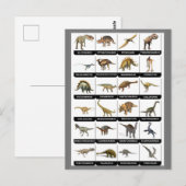 Grafiek Dinosaurs Briefkaart (Voorkant / Achterkant)