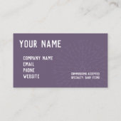 Grafiek Dusky Paarse Crochet Chart Visitekaartje (Achterkant)