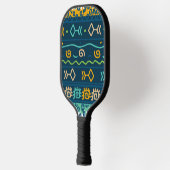 Grafiek en geometrie van vis pickleball paddle (Links)