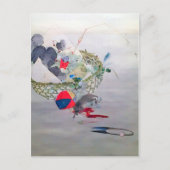 Grafiek en muis, Watanabe Seitei Briefkaart (Voorkant)