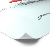 Grafiek en pijl met formule poster (Hoek)